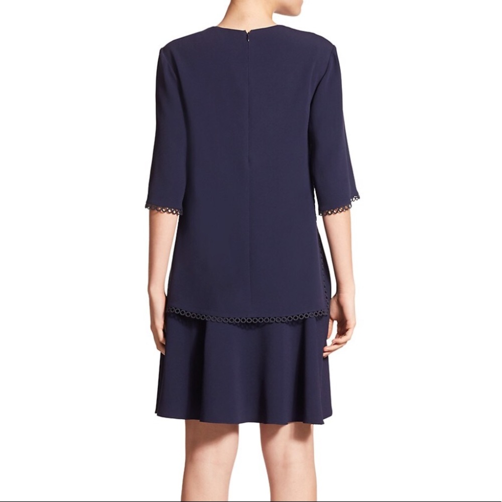 Stella McCartney Eyelet Trim Blue Layered Dress - Picture 2 of 10